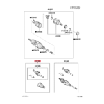 Kit De Funda, Eje De Transmisin Delantero, Interior Y Exterior, Derecho