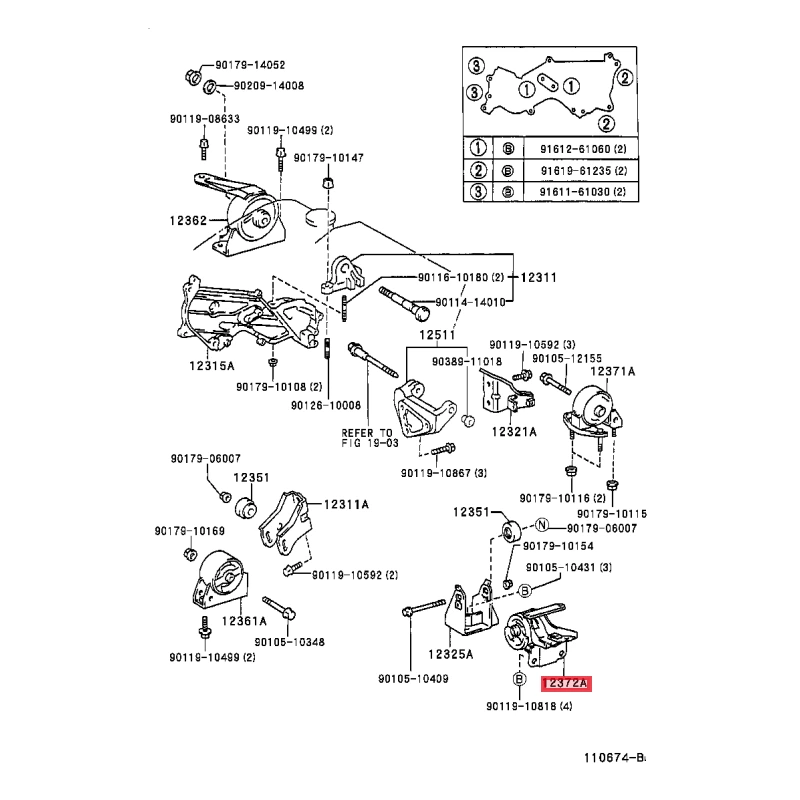 Base Izquierda Del Motor (Motor Transversal) - Imagen 2